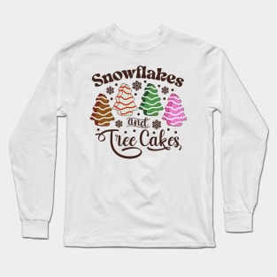 Snowflakes And Tree Cakes Little Debbie Long Sleeve T-Shirt